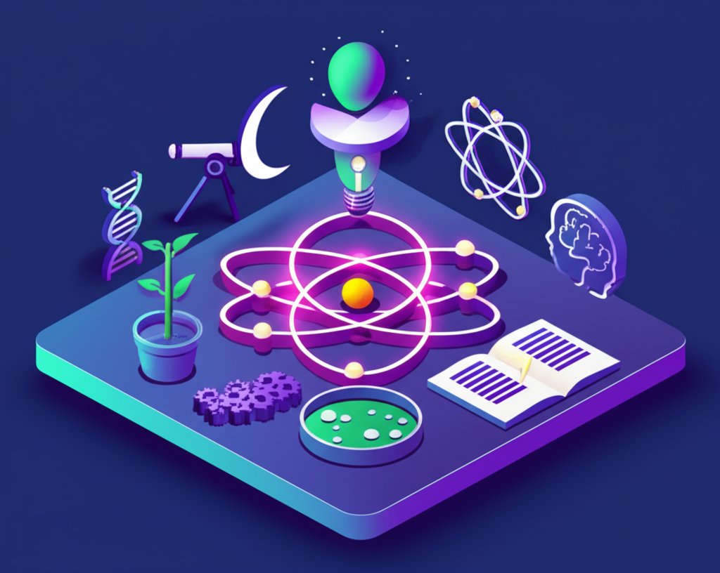 Infographic listing 10 interesting science facts with colorful icons and simple explanations.