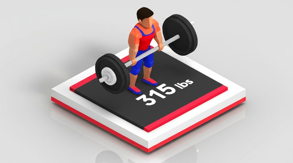 Weightlifting plate with 315 lbs text, indicating a heavy weight ready for exercise.
