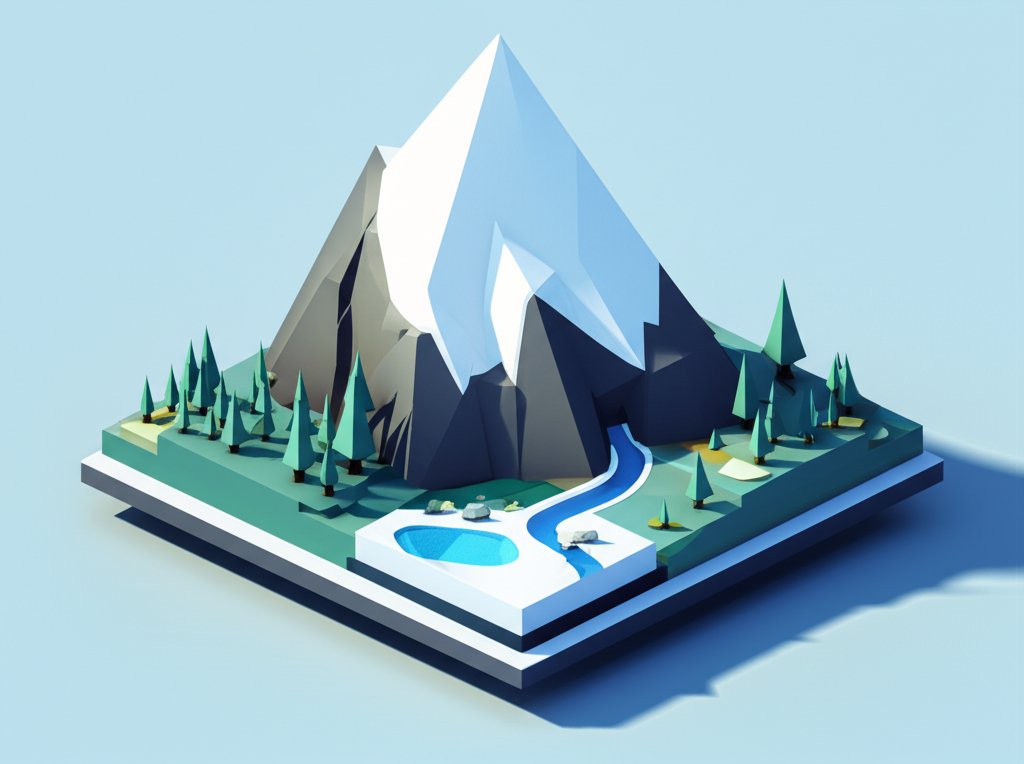 Snow-capped mountains and green meadows showcase a thriving alpine ecosystem.