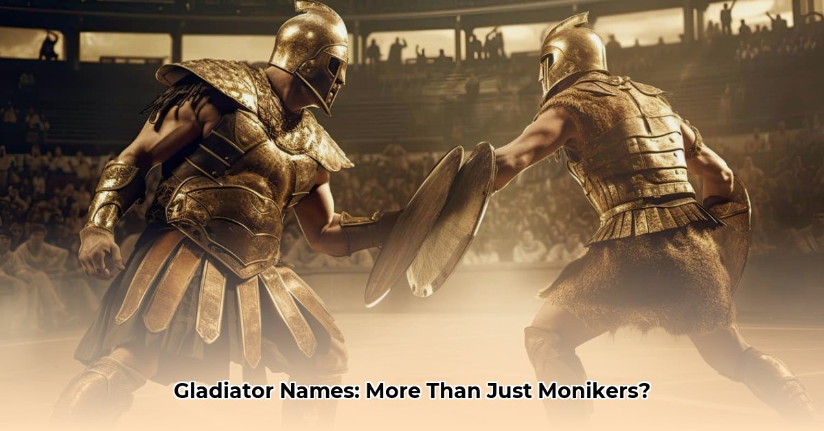 ancient roman gladiator names edited