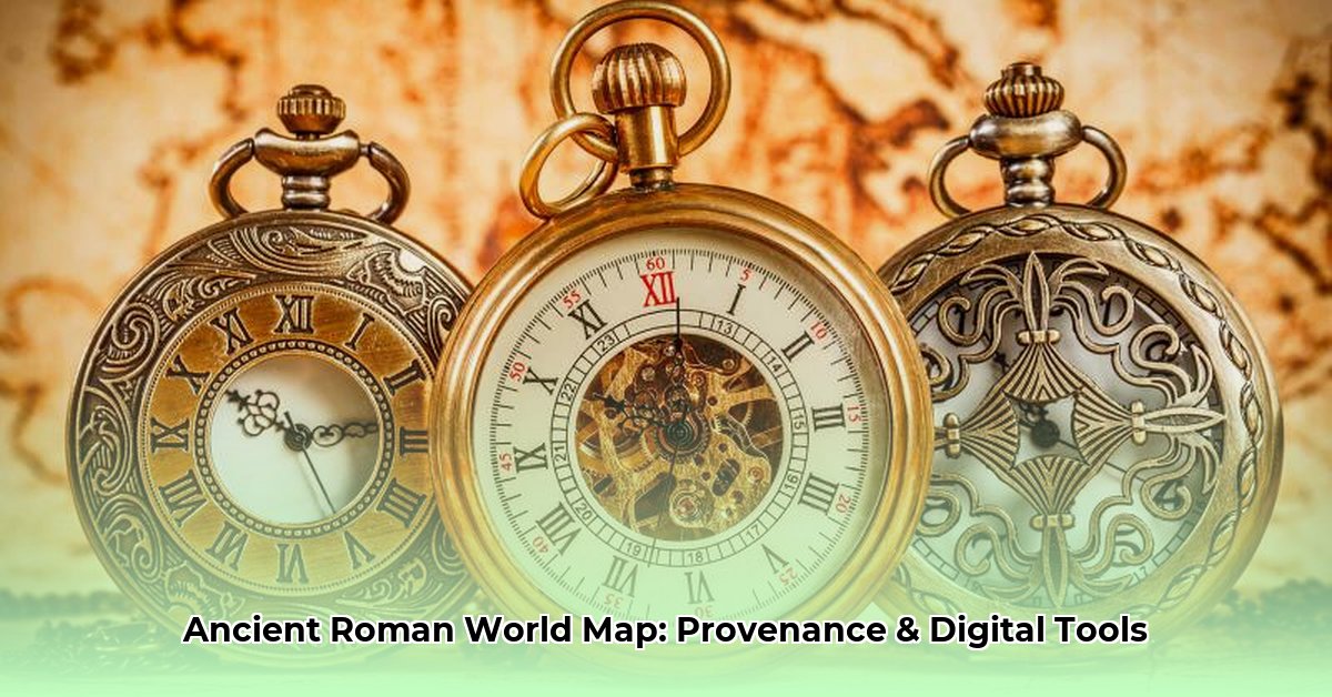 antique map of ancient roman world edited