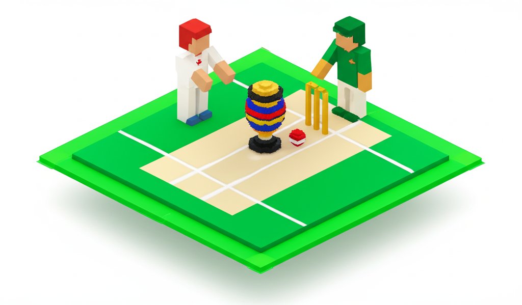 Cricket's Ashes series: A tense moment with players focused on the ball in England vs. Australia.