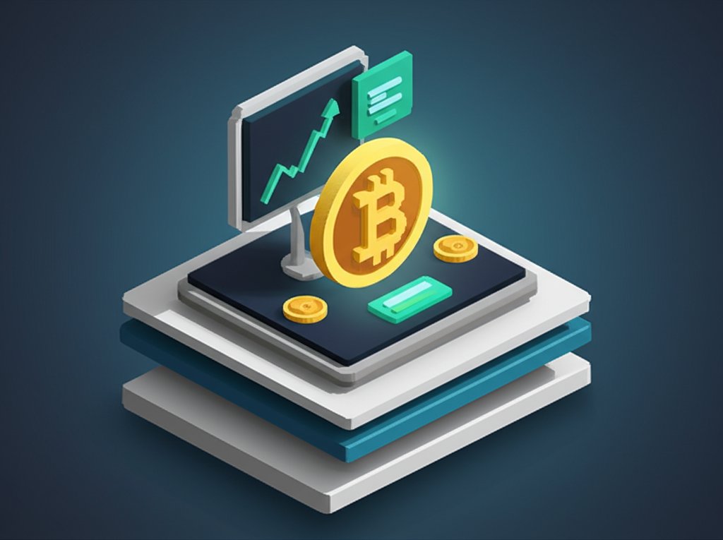 Bitcoin price chart showing volatility with upward and downward trends over a period of time.