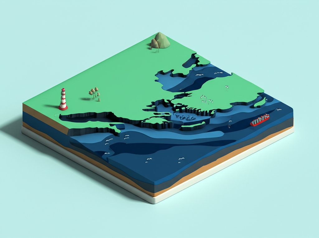 Infographic about the Black Sea, highlighting its depth, unique layers, and surrounding countries.