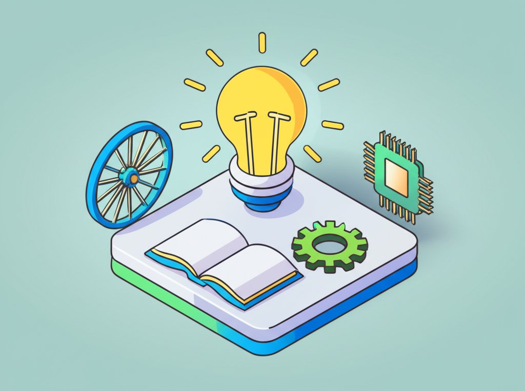 Technological inventions reshape civilization, depicting advancements like the printing press and the internet.
