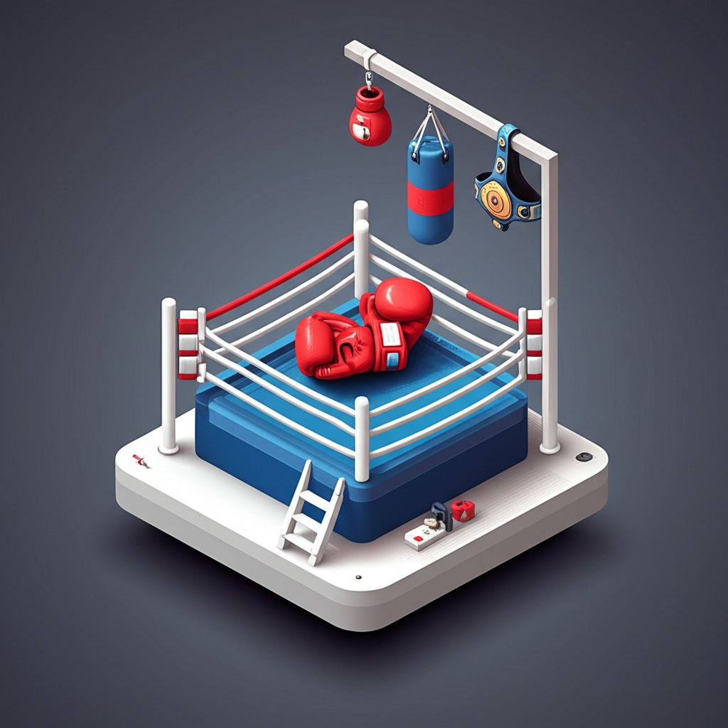 Two mixed martial arts fighters grapple in a cage, showcasing intense athletic competition.
