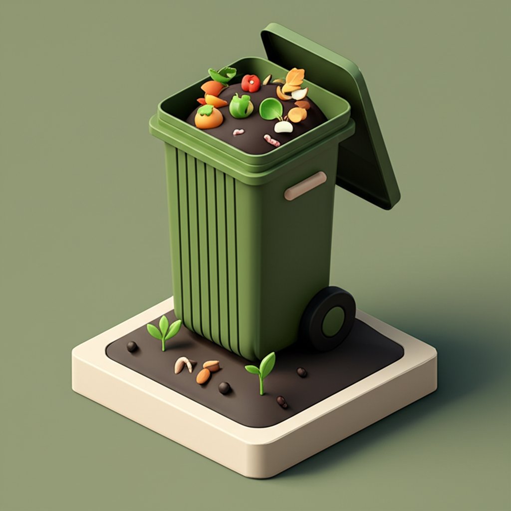 Pile of organic materials decomposes in a compost bin, enriching soil for gardening.