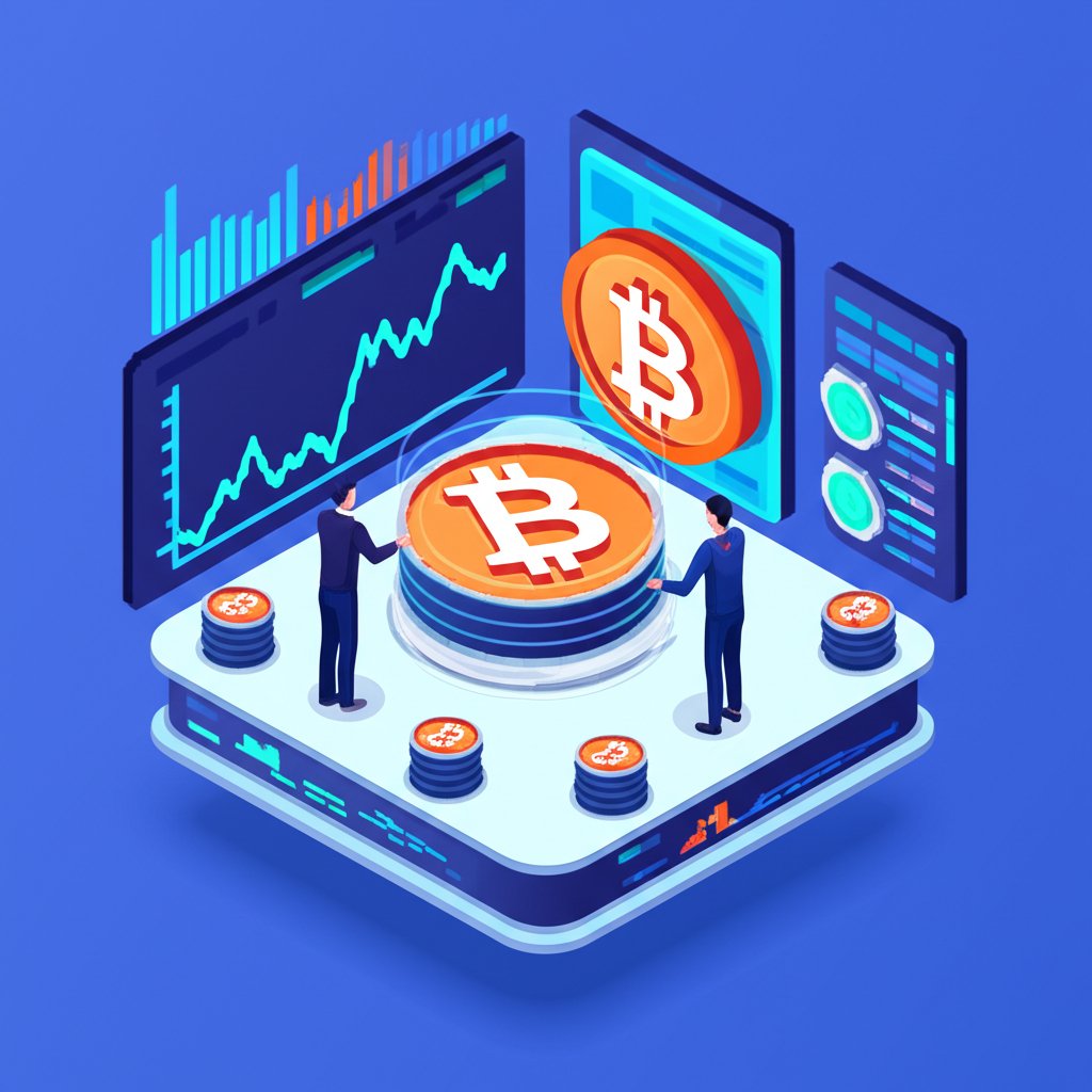 Chart analysis with rising candlesticks indicates a positive trend in cryptocurrency trading.