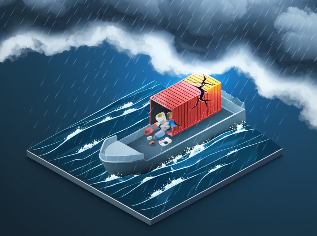 Environmental risks, like oil spills, are a major disadvantage of sea transport.