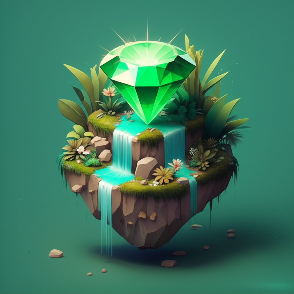 Vibrant green emerald gemstone sparkles, showcasing its natural beauty and rich color.