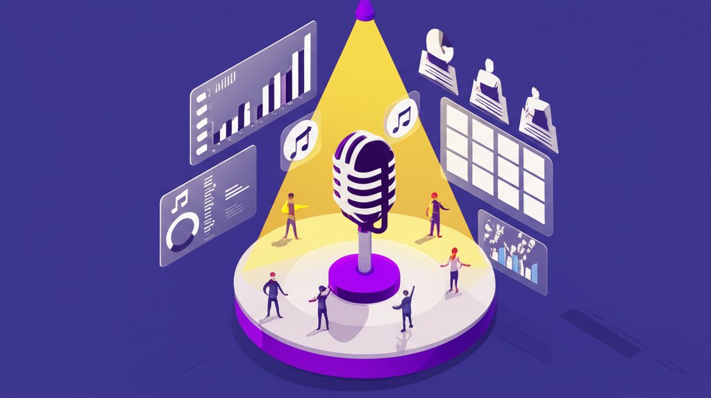 Fun facts about singers, displayed in a colorful, infographic-style layout.