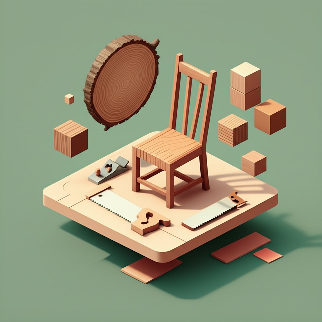 Close-up of wood furniture highlighting its texture, grain, and natural beauty with interesting facts.