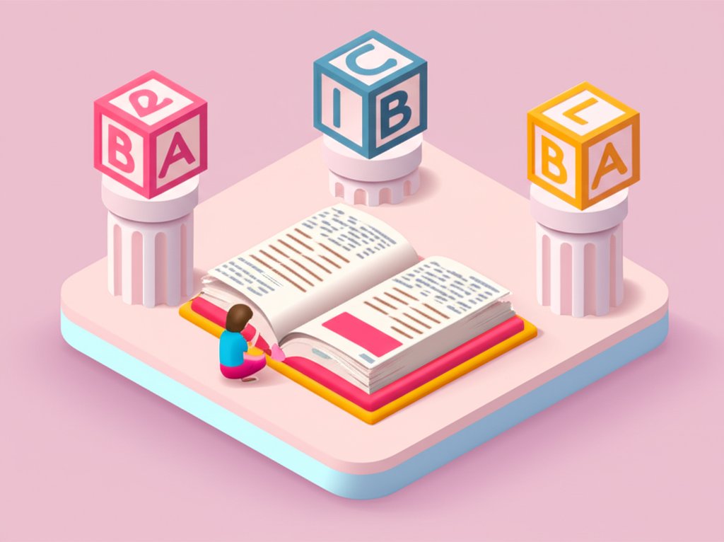 Open book titled Foundations of Reading lies on a desk, inviting readers to learn basic literacy.