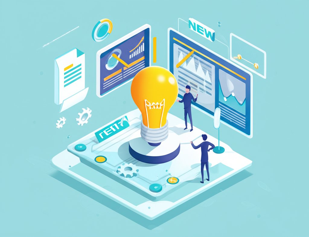 Conceptual graphic of a lightbulb with circuit board, representing innovation news.