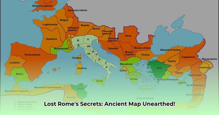 Lost in History? Labeled Ancient Rome Map Reveals Empire's Secrets Today!