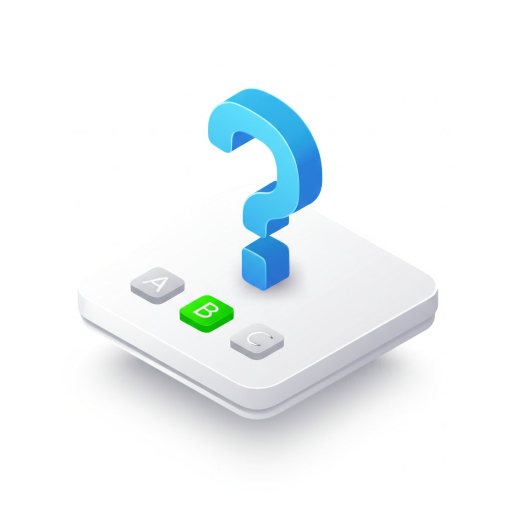 Multiple-choice question on a computer screen, showing a question and answer options.