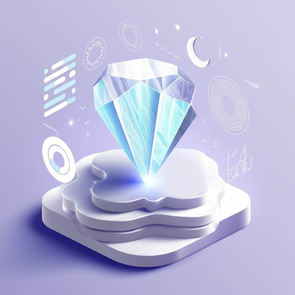 Iridescent moonstone with facts overlaid, highlighting its adularescence and spiritual properties.
