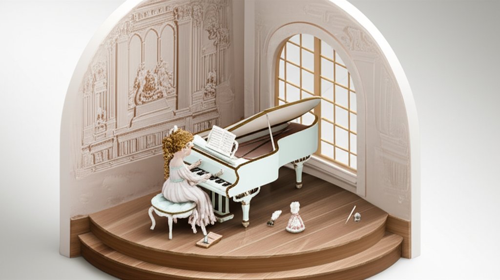 Portrait of Mozart's daughter, a young woman with a gentle, intelligent expression.