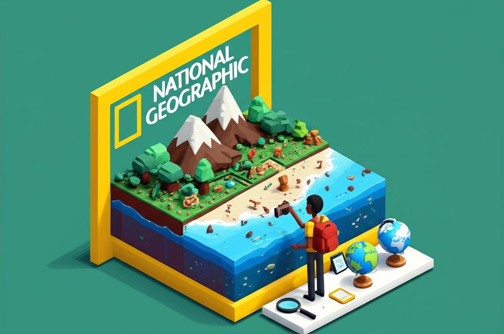 Intern exploring nature during a National Geographic internship, learning and documenting.