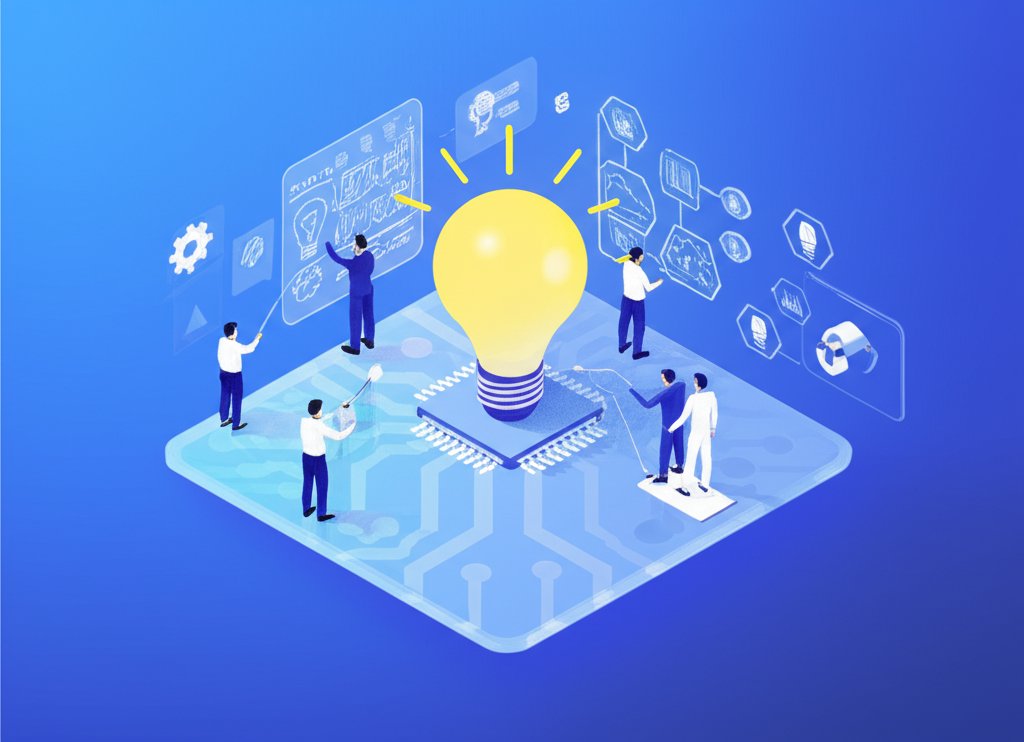 A diverse group of inventors and thinkers, pioneering new paths and innovations.