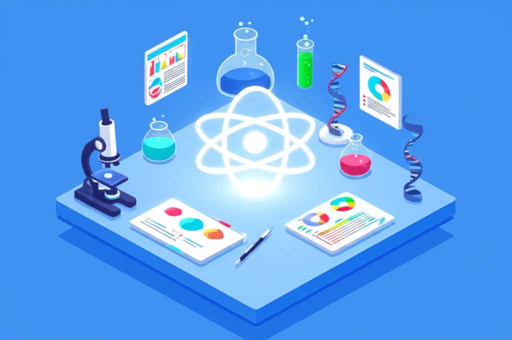 Colorful graphic with science factoids, illustrations, and interesting trivia.
