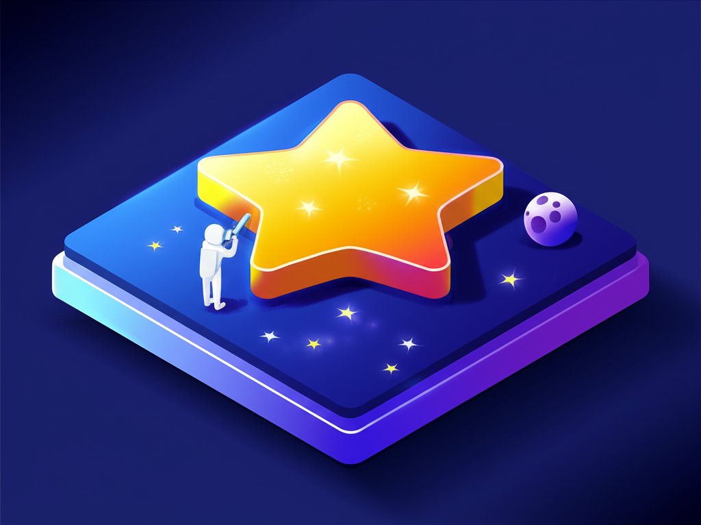 Sparkling stars scattered across a dark blue night sky, creating a stellar spectacle.