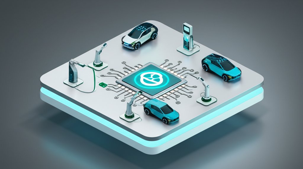 Toyota innovations: futuristic car interior showcasing advanced technology and design.