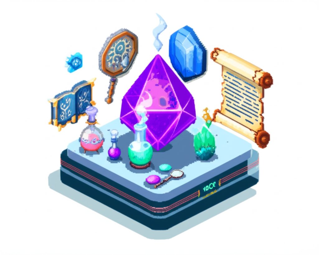 Fun facts about gemstones displayed on a colorful, infographic-style poster.