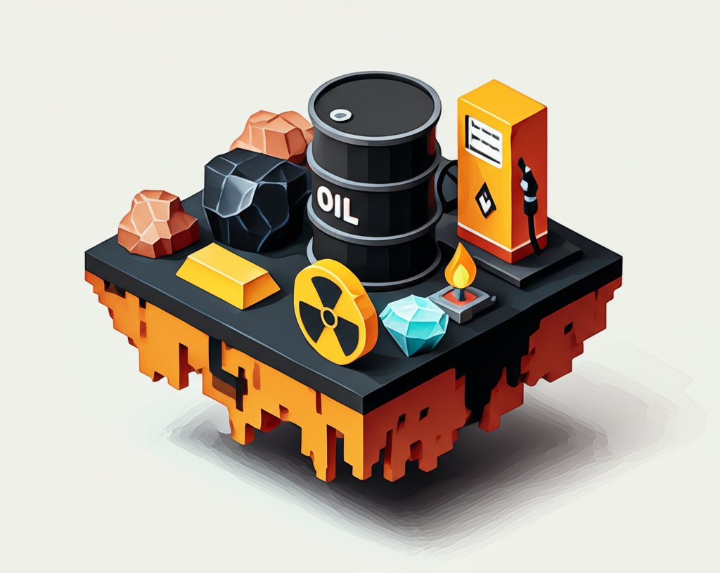 Ten examples of non-renewable resources displayed, including coal, oil, natural gas, and nuclear.