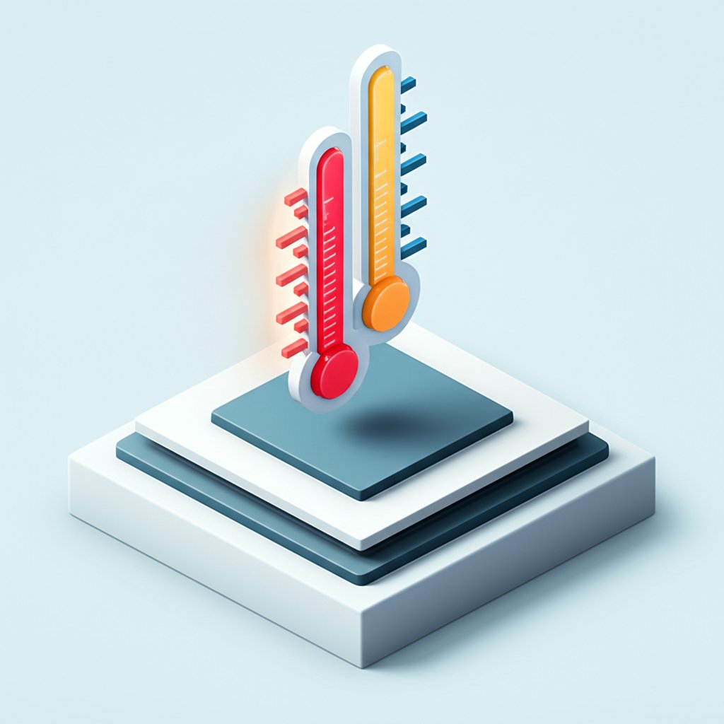 Thermometer displaying a temperature conversion from 130 degrees Fahrenheit to approximately 54 degrees Celsius.