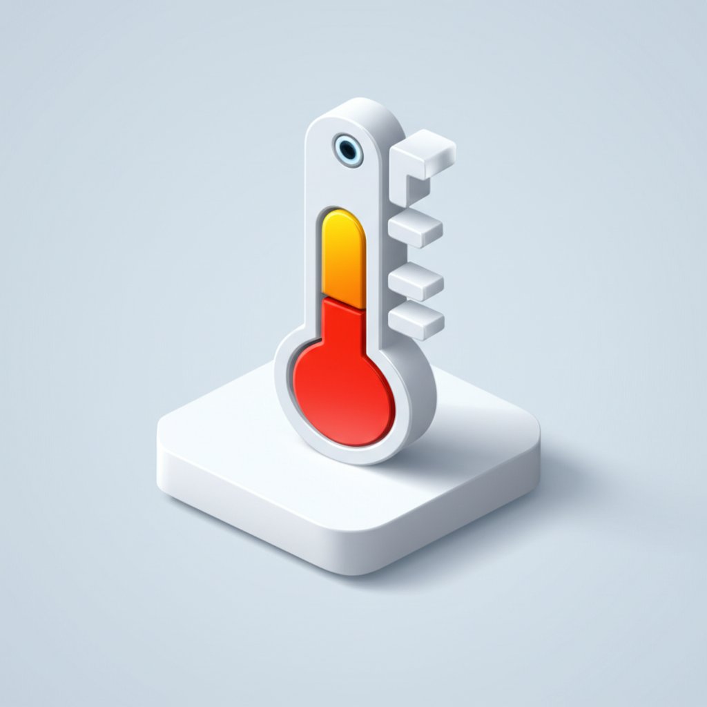 Thermometer displays 98.2 degrees Fahrenheit, prompting conversion to Celsius.