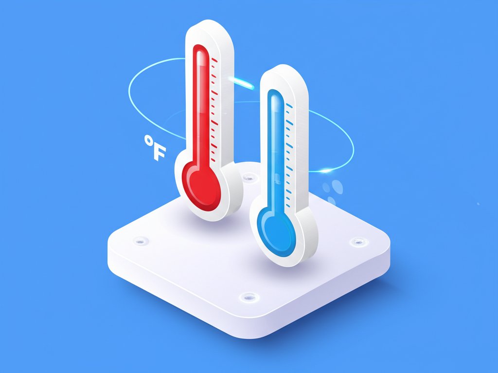 Thermometer reading 98.6 degrees Fahrenheit, with the Celsius equivalent of 37 degrees displayed.