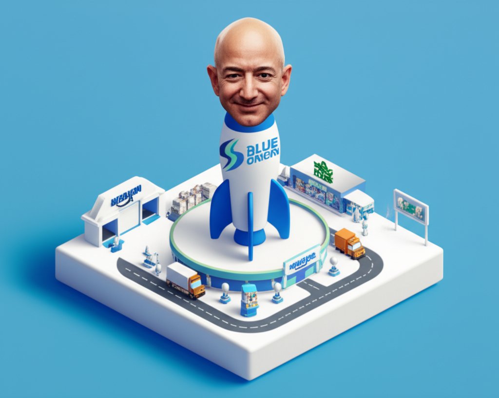 Blue Origin rocket launch, exploring ventures beyond Amazon, space exploration, technology.