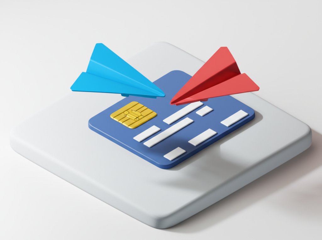 Credit card partnership ignites, showing financial growth and business collaboration.