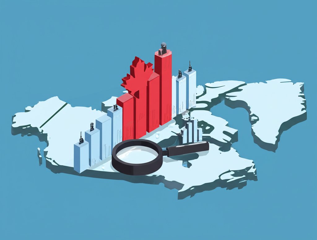 Bar graph showing crime statistics for various Canadian cities, data sourced from Canada.