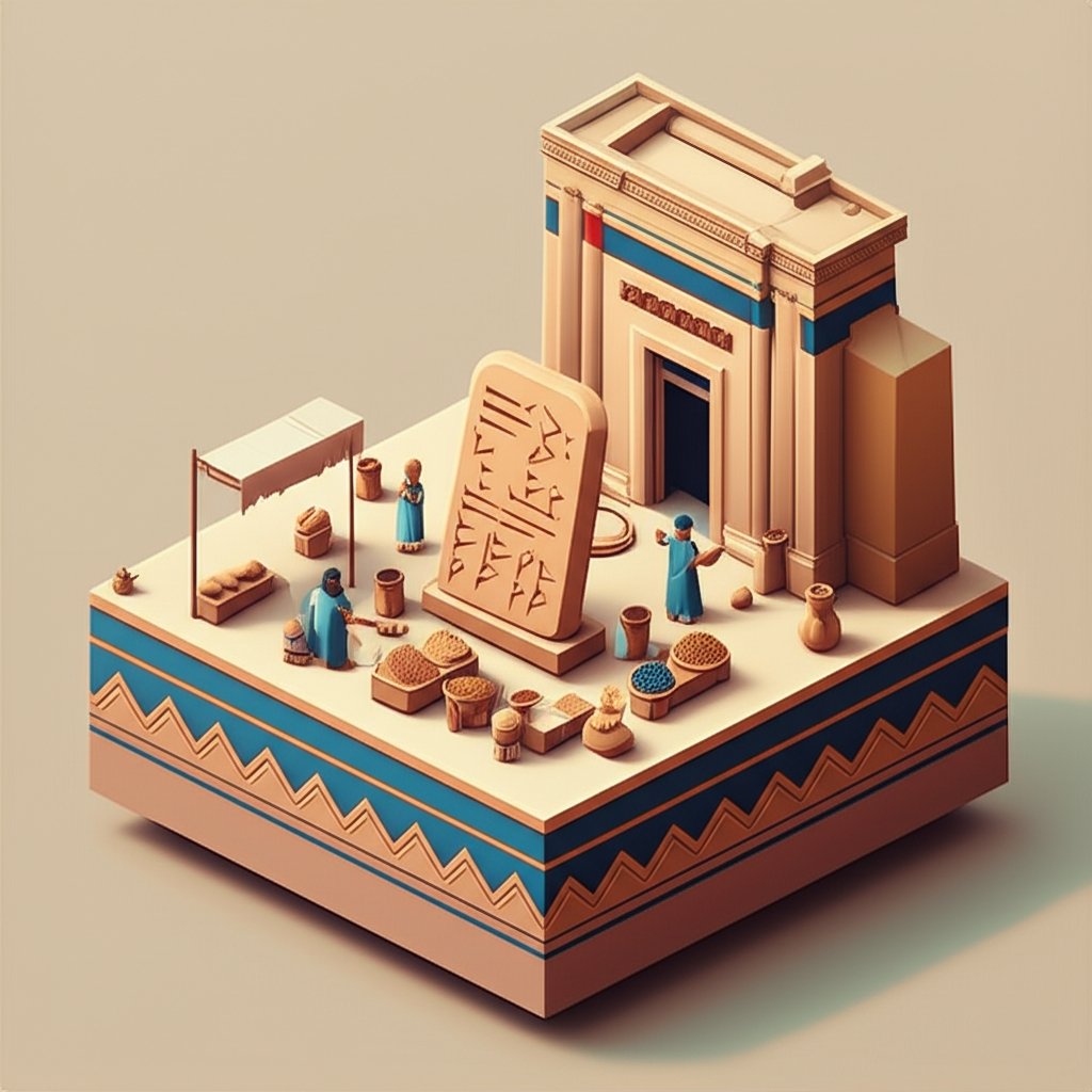 Cuneiform tablet: Ancient debt contract. Mesopotamian history, finance, and early writing.