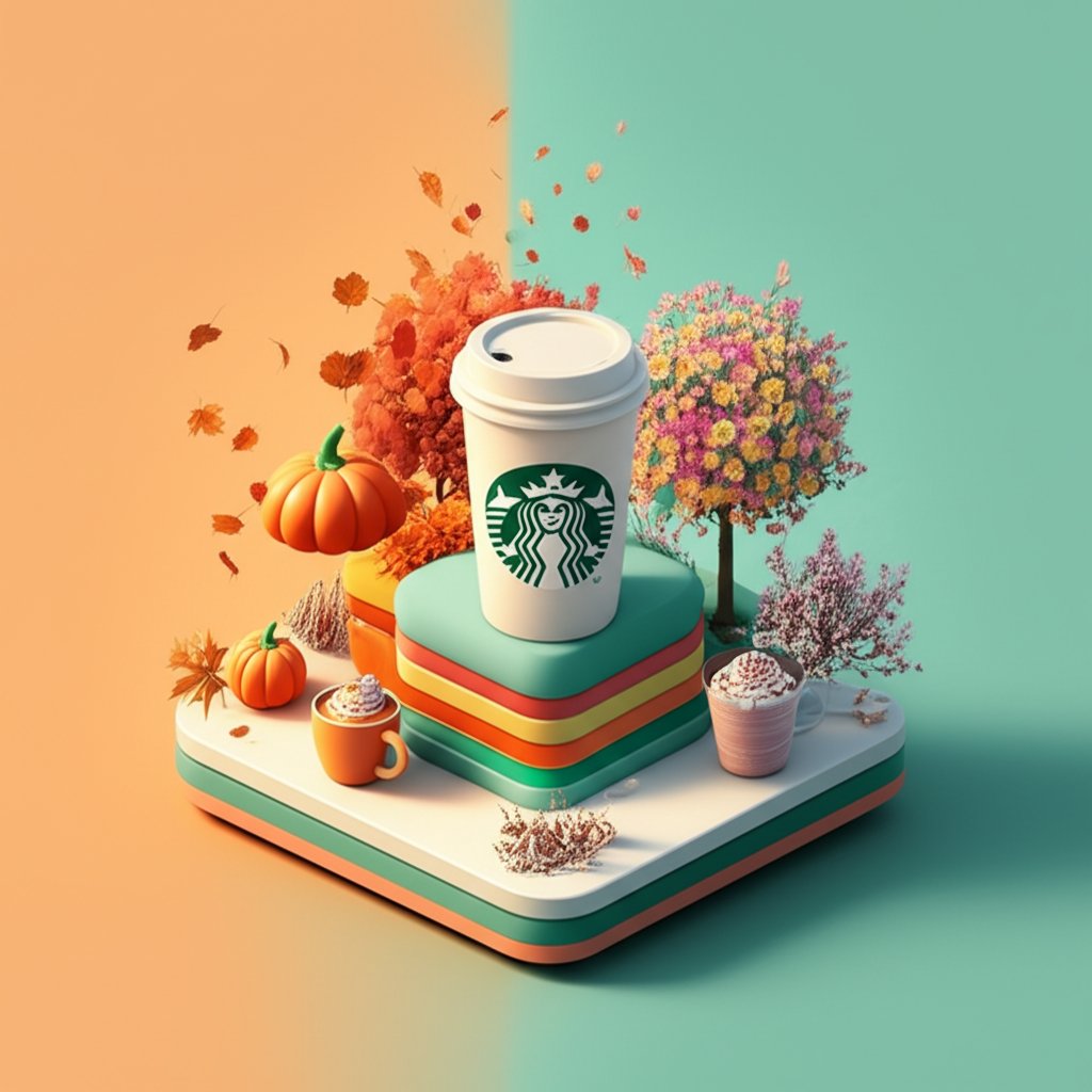 Decoding Starbucks' seasonal marketing: Coffee cups, holiday themes, pumpkin spice.