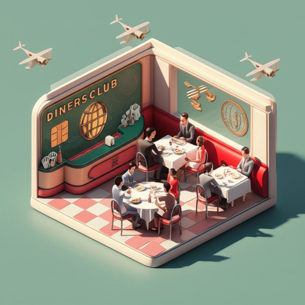 Diners Club card history timeline: innovation, travel, and credit card evolution.