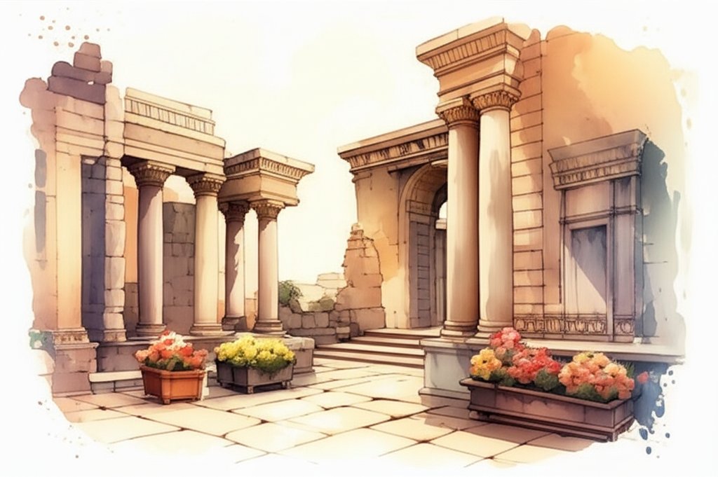 Mesopotamia: Ancient ruins & fertile land, exploring history's cradle of civilization.