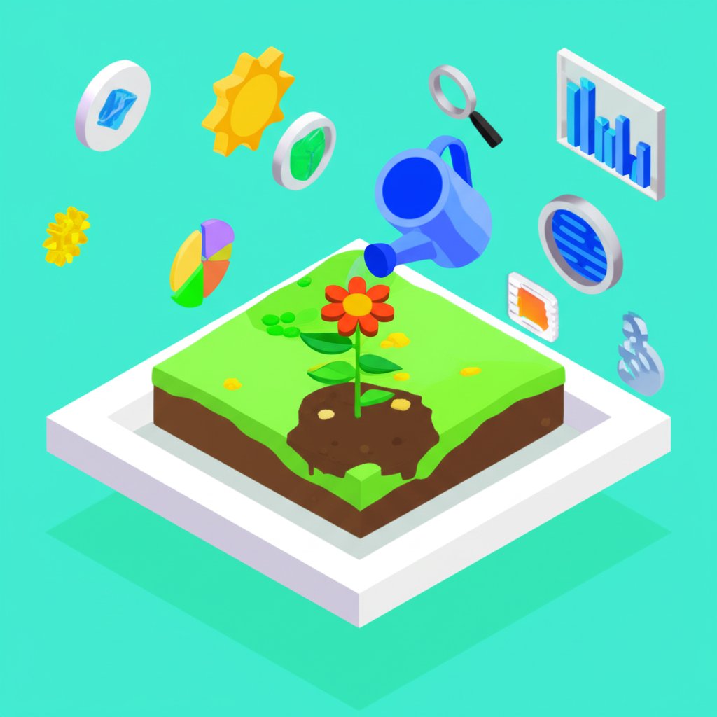Landscaping facts graphic with icons and information about environmental and economic benefits.
