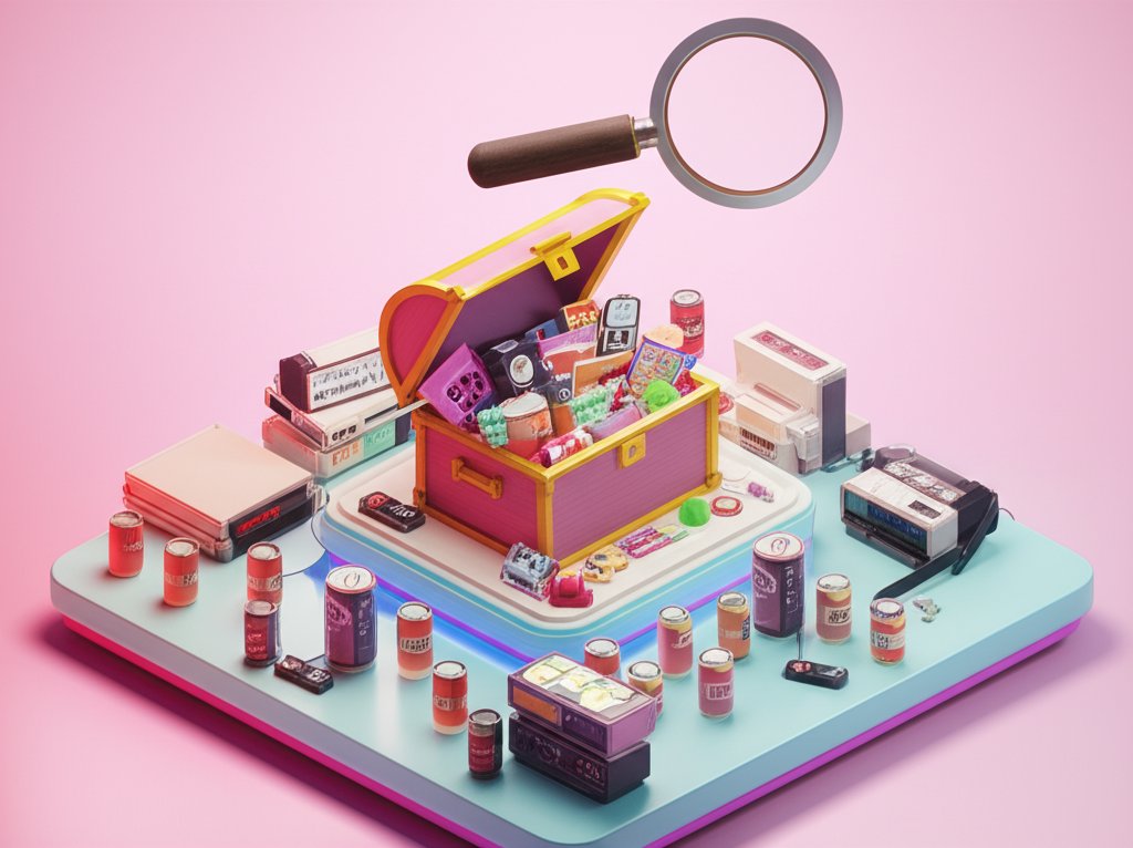 Finding rare, discontinued products. Treasure hunt for nostalgic favorites.