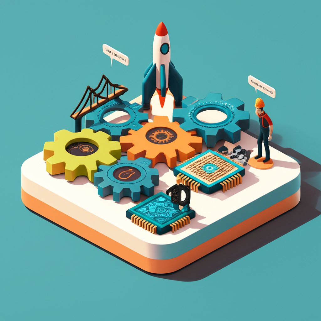Cartoon drawing with fun facts about engineers, including their problem-solving skills and creativity.