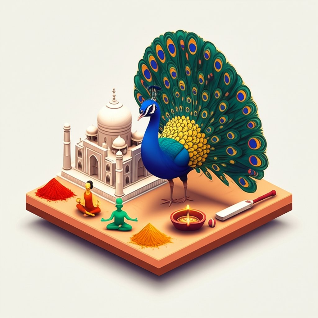 Informative graphic showcasing fascinating fun facts about the vibrant Indian culture.