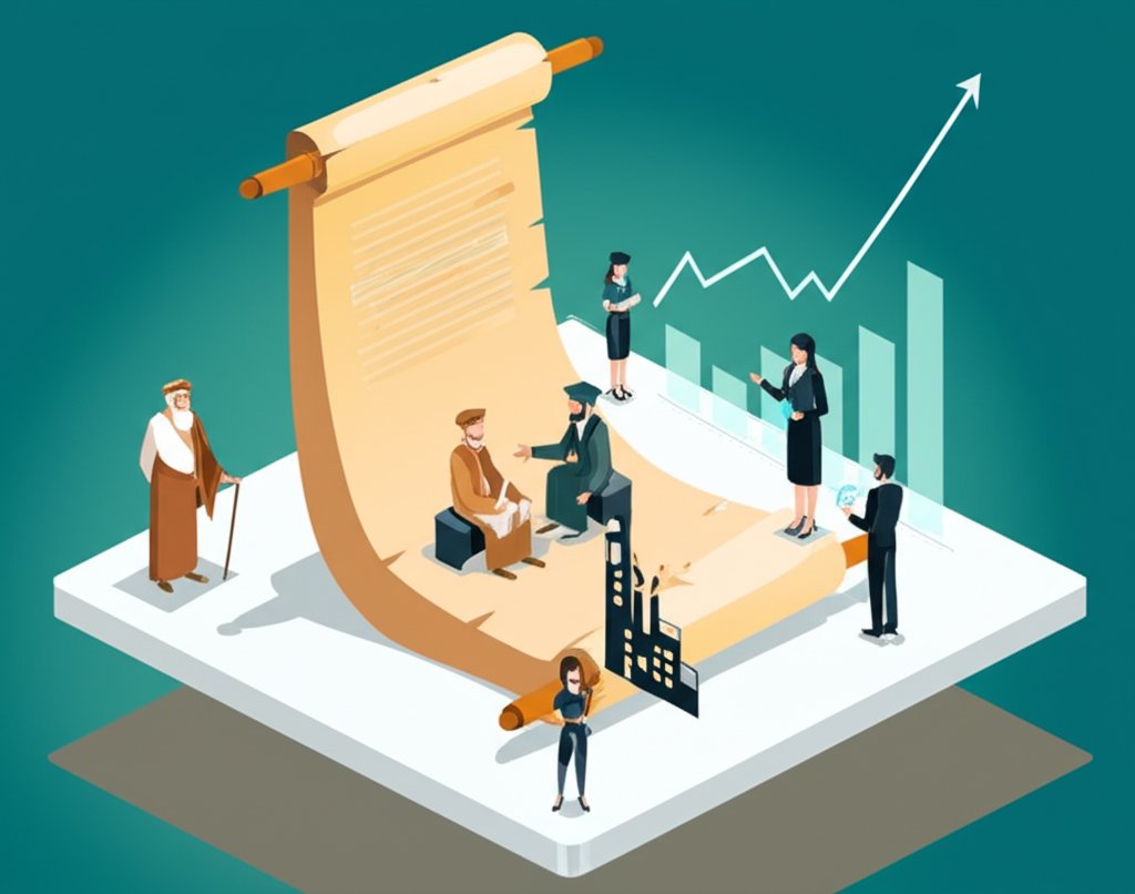 Timeline graphic illustrating key milestones and figures in the history of management consulting.