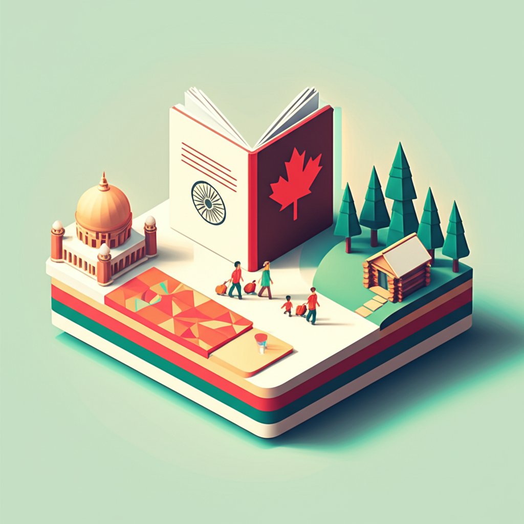 South Asian immigrants stand proudly in Canada, representing cultural diversity and integration.