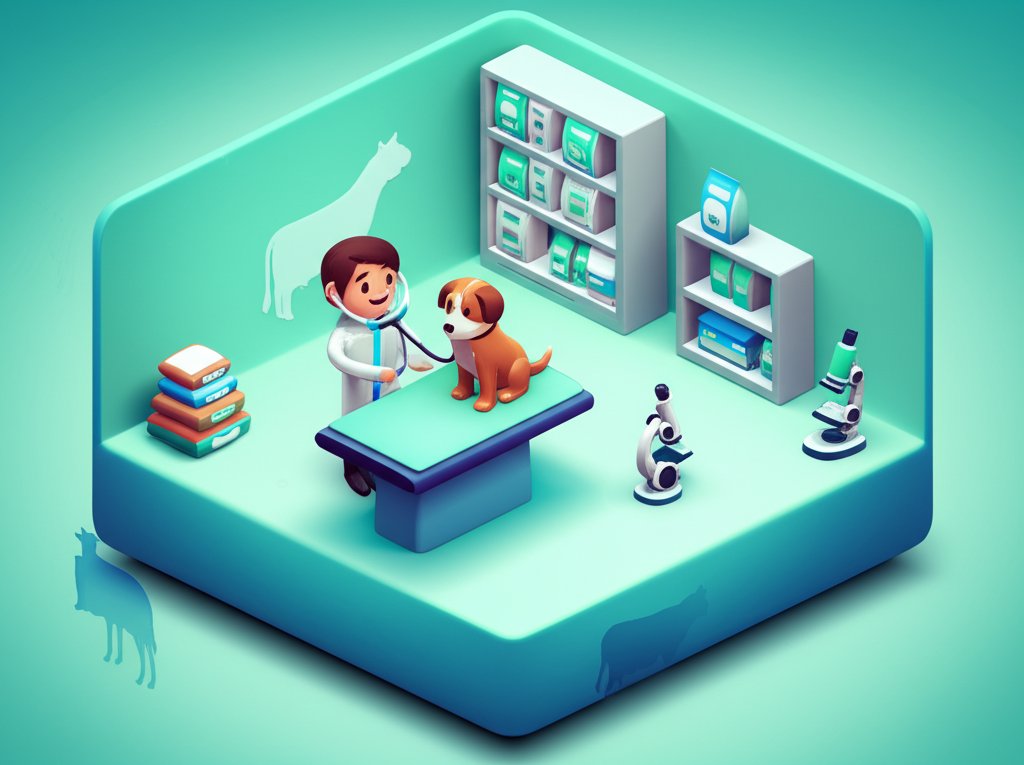 Infographic displaying surprising and interesting facts about the varied and rewarding career of a veterinarian.