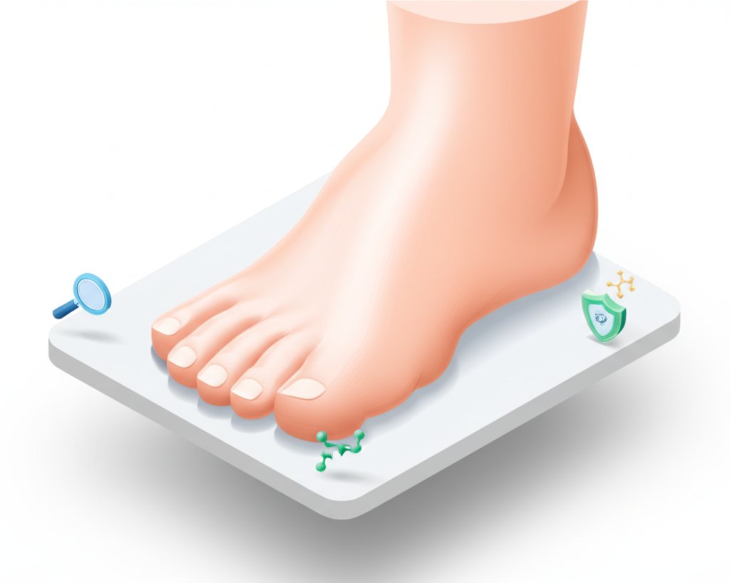 Close-up of diverse toenails, visually presenting interesting facts about their health and quirks.