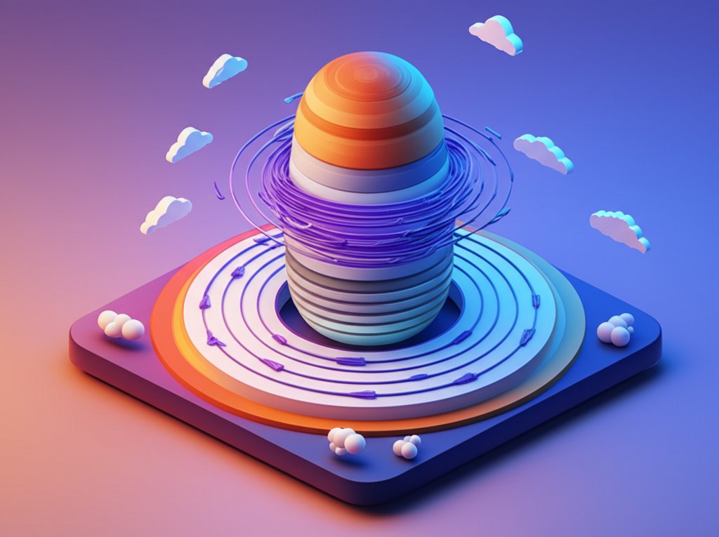 Jupiter's magnetic field, amplified by rapid rotation. Giant planet magnetism.