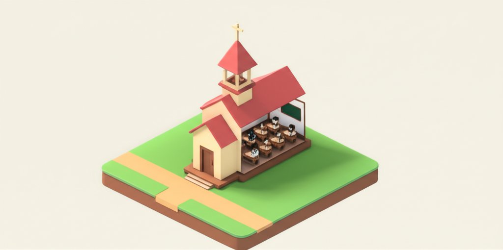 Rustic one-room schoolhouse with wooden siding and a small bell tower, set in a field.
