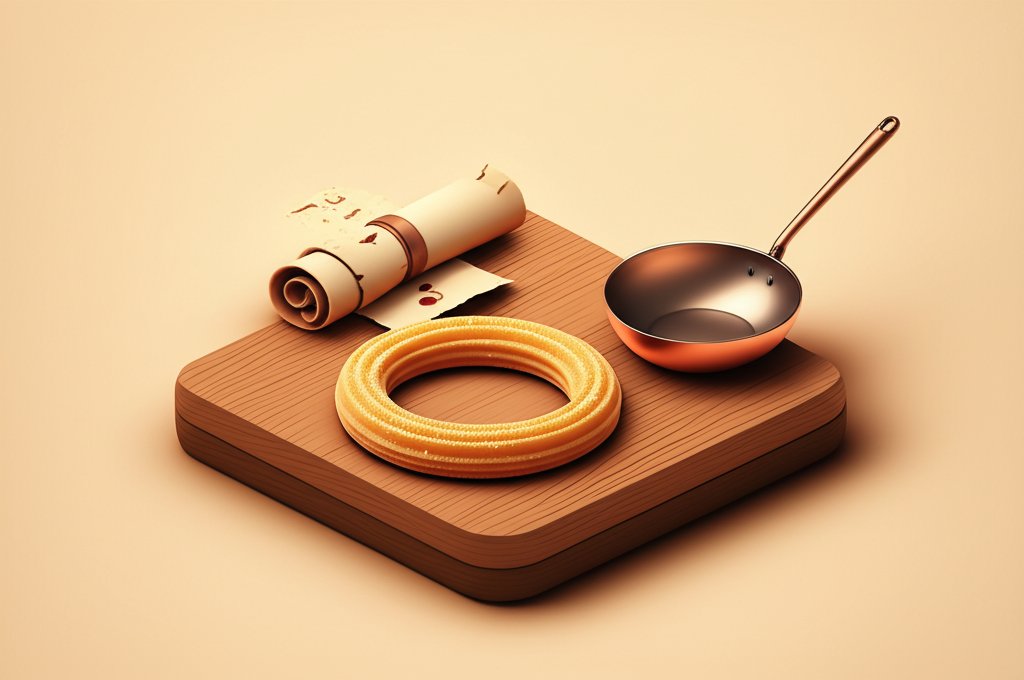 Golden-brown churros are being fried in a pan of oil, illustrating the origin of the Spanish treat.
